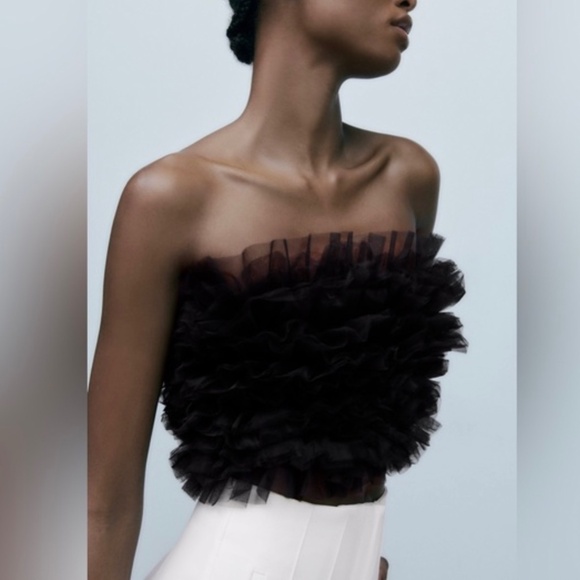 Tulle Bandeau Top | Zara - Picture 1 of 4